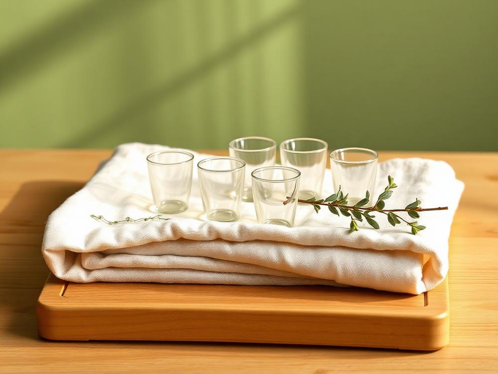 Cupping therapy supplies at The Zen Den wellness studio